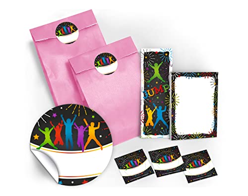 10 Lesezeichen + 10 Mini-Notizblöcke + 10 Geschenktüten/Hellrosa + 10 Aufkleber Jump Party Trampolin Mitgebsel Gastgeschenk beim Kindergeburtstag Jungen Mädchen 10 Lesezeichen + 10 Mini-Notizblöcke + 10 Geschenktüten/Hellrosa + 10 Aufkleber Jump Party Trampolin Mitgebsel Gastgeschenk beim Kindergeburtstag Jungen Mädchen von JuNa-Experten