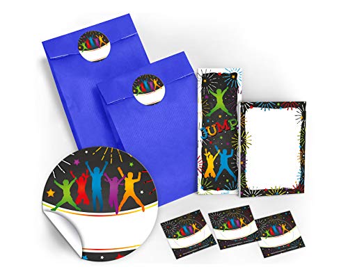 10 Lesezeichen + 10 Mini-Notizblöcke + 10 Geschenktüten/dunkelblau + 10 Aufkleber Jump Party Trampolin Mitgebsel Gastgeschenk beim Kindergeburtstag Jungen Mädchen 10 Lesezeichen + 10 Mini-Notizblöcke + 10 Geschenktüten/dunkelblau + 10 Aufkleber Jump Party Trampolin Mitgebsel Gastgeschenk beim Kindergeburtstag Jungen Mädchen von JuNa-Experten