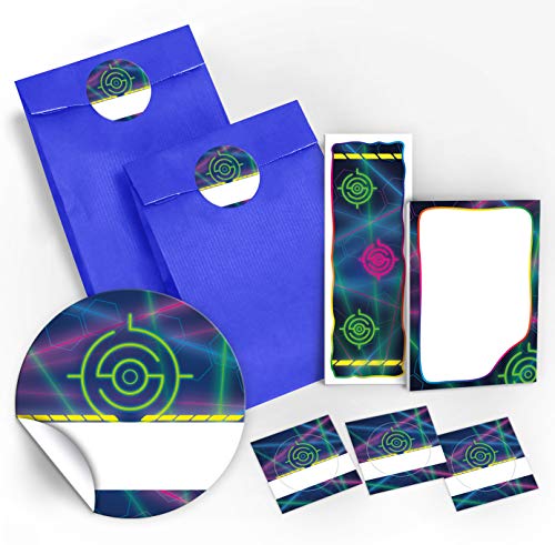 10 Lesezeichen + 10 Mini-Notizblöcke + 10 Geschenktüten/dunkelblau + 10 Aufkleber Lasertag Laser Tag Mitgebsel Gastgeschenk beim Kindergeburtstag Mädchen Jungen 10 Lesezeichen + 10 Mini-Notizblöcke + 10 Geschenktüten/dunkelblau + 10 Aufkleber Lasertag Laser Tag Mitgebsel Gastgeschenk beim Kindergeburtstag Mädchen Jungen von JuNa-Experten