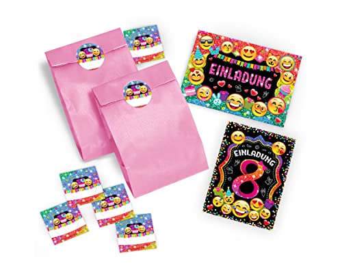 JuNa-Experten 12 Einladungskarten zum 8. Kindergeburtstag für Mädchen incl. 12 Umschläge, 12 Geschenktüten/Hellrosa, 12 Aufkleber/Einladung achte Geburtstag JuNa-Experten 12 Einladungskarten zum 8. Kindergeburtstag für Mädchen incl. 12 Umschläge, 12 Geschenktüten/Hellrosa, 12 Aufkleber/Einladung achte Geburtstag von JuNa-Experten