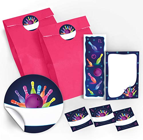 12 Geschenktüten/pink + 12 Aufkleber + 12 Lesezeichen + 12 Mini-Notizblöcke Bowling neon/Mitgebsel Gastgeschenk für Kinder Jungen Mädchen beim Kindergeburtstag Geburtstag 12 Geschenktüten/pink + 12 Aufkleber + 12 Lesezeichen + 12 Mini-Notizblöcke Bowling neon/Mitgebsel Gastgeschenk für Kinder Jungen Mädchen beim Kindergeburtstag Geburtstag von JuNa-Experten