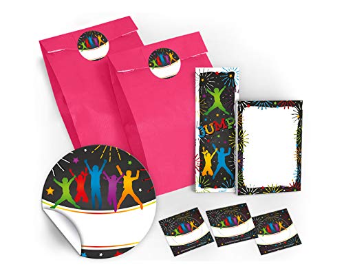 12 Lesezeichen + 12 Mini-Notizblöcke + 12 Geschenktüten/rosa + 12 Aufkleber Jump Party Trampolin Mitgebsel Gastgeschenk beim Kindergeburtstag Jungen Mädchen 12 Lesezeichen + 12 Mini-Notizblöcke + 12 Geschenktüten/rosa + 12 Aufkleber Jump Party Trampolin Mitgebsel Gastgeschenk beim Kindergeburtstag Jungen Mädchen von JuNa-Experten
