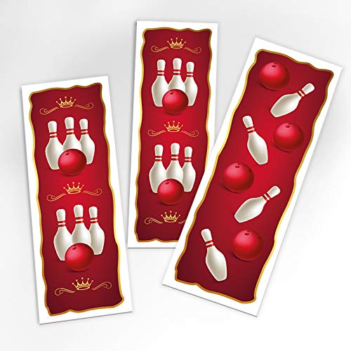 12 Lesezeichen Bowling Mitgebsel Gastgeschenk Kindergeburtstag Mädchen Jungen Erwachsene Giveaways von JuNa-Experten