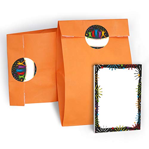 12 Mini-Notizblöcke + 12 Geschenktüten/orange + 12 Aufkleber Jump Party Trampolin Mitgebsel Gastgeschenk beim Kindergeburtstag Jungen Mädchen 12 Mini-Notizblöcke + 12 Geschenktüten/orange + 12 Aufkleber Jump Party Trampolin Mitgebsel Gastgeschenk beim Kindergeburtstag Jungen Mädchen von JuNa-Experten