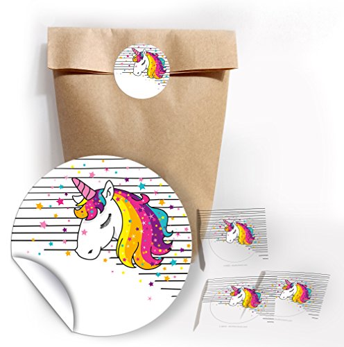 Juna-Experten 12 Party-Tüten + 12 Einhorn-Aufkleber – Perfekte Geschenktüten für Mitgebsel beim Kindergeburtstag, Einhorn-Mottoparty oder als Geschenkverpackung für Mädchen Juna-Experten 12 Party-Tüten + 12 Einhorn-Aufkleber – Perfekte Geschenktüten für Mitgebsel beim Kindergeburtstag, Einhorn-Mottoparty oder als Geschenkverpackung für Mädchen von JuNa-Experten