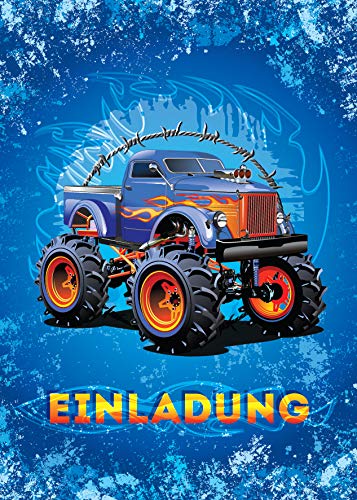 6 Einladungskarten Kindergeburtstag Erwachsene Jungen Jungs Monster-Truck/Auto/Einladung zum Geburtstag 6 Einladungskarten Kindergeburtstag Erwachsene Jungen Jungs Monster-Truck/Auto/Einladung zum Geburtstag von JuNa-Experten