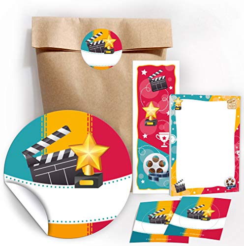 8 Lesezeichen + 8 Mini-Notizblöcke + 8 Geschenktüten/Natur + 8 Aufkleber Kino Mitgebsel Gastgeschenk beim Kindergeburtstag Mädchen Jungen 8 Lesezeichen + 8 Mini-Notizblöcke + 8 Geschenktüten/Natur + 8 Aufkleber Kino Mitgebsel Gastgeschenk beim Kindergeburtstag Mädchen Jungen von JuNa-Experten
