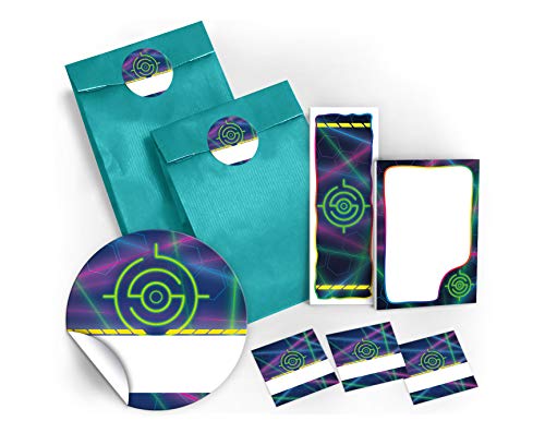 8 Lesezeichen + 8 Mini-Notizblöcke + 8 Geschenktüten/blau + 8 Aufkleber Lasertag Laser Tag für Mitgebsel Gastgeschenke beim Kindergeburtstag Mädchen Jungen 8 Lesezeichen + 8 Mini-Notizblöcke + 8 Geschenktüten/blau + 8 Aufkleber Lasertag Laser Tag für Mitgebsel Gastgeschenke beim Kindergeburtstag Mädchen Jungen von JuNa-Experten