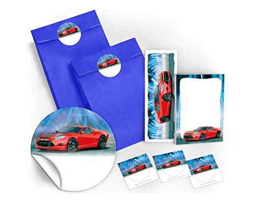 8 Lesezeichen + 8 Mini-Notizblöcke + 8 Geschenktüten/dunkelblau + 8 Aufkleber Rennauto rot Mitgebsel Gastgeschenk beim Kindergeburtstag Jungen 8 Lesezeichen + 8 Mini-Notizblöcke + 8 Geschenktüten/dunkelblau + 8 Aufkleber Rennauto rot Mitgebsel Gastgeschenk beim Kindergeburtstag Jungen von JuNa-Experten