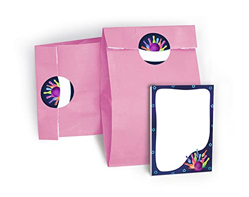 8 Mini-Notizblöcke + 8 Geschenktüten/rosa + 8 Aufkleber Bowling für Mitgebsel Gastgeschenke beim Kindergeburtstag Mädchen Jungen 8 Mini-Notizblöcke + 8 Geschenktüten/rosa + 8 Aufkleber Bowling für Mitgebsel Gastgeschenke beim Kindergeburtstag Mädchen Jungen von JuNa-Experten