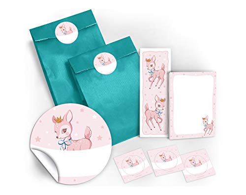 JuNa-Experten 10 Lesezeichen + 10 Mini-Notizblöcke + 10 Geschenktüten/blau + 10 Aufkleber Bambi Mitgebsel Gastgeschenk Kindergeburtstag Mädchen JuNa-Experten 10 Lesezeichen + 10 Mini-Notizblöcke + 10 Geschenktüten/blau + 10 Aufkleber Bambi Mitgebsel Gastgeschenk Kindergeburtstag Mädchen von JuNa-Experten