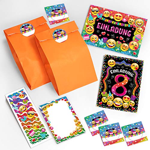 JuNa-Experten 12 Einladungskarten 8. Geburtstag Mädchen Einladung achte Kindergeburtstag Einladungen zum Geburtstag incl. 12 Umschläge, 12 Tüten/orange, 12 Aufkleber, 12 Lesezeichen, 12 Notizblöcke JuNa-Experten 12 Einladungskarten 8. Geburtstag Mädchen Einladung achte Kindergeburtstag Einladungen zum Geburtstag incl. 12 Umschläge, 12 Tüten/orange, 12 Aufkleber, 12 Lesezeichen, 12 Notizblöcke von JuNa-Experten