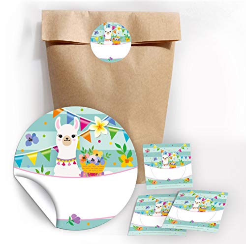 JuNa-Experten 12 Geschenktüten/Natur + 12 Aufkleber Lama für Mitgebsel Gastgeschenk beim Kindergeburtstag Mädchen JuNa-Experten 12 Geschenktüten/Natur + 12 Aufkleber Lama für Mitgebsel Gastgeschenk beim Kindergeburtstag Mädchen von JuNa-Experten