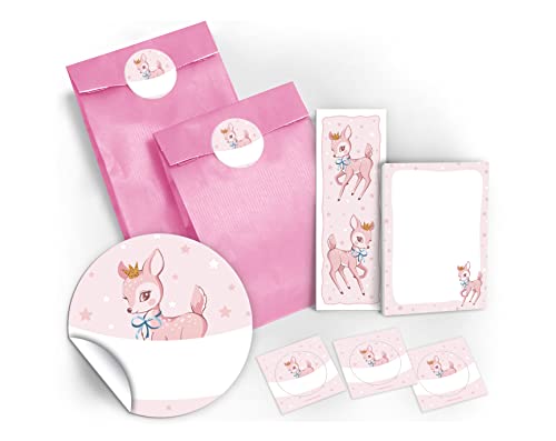 JuNa-Experten 12 Lesezeichen + 12 Mini-Notizblöcke + 12 Geschenktüten/Hellrosa + 12 Aufkleber Bambi Mitgebsel Gastgeschenk Kindergeburtstag Mädchen JuNa-Experten 12 Lesezeichen + 12 Mini-Notizblöcke + 12 Geschenktüten/Hellrosa + 12 Aufkleber Bambi Mitgebsel Gastgeschenk Kindergeburtstag Mädchen von JuNa-Experten