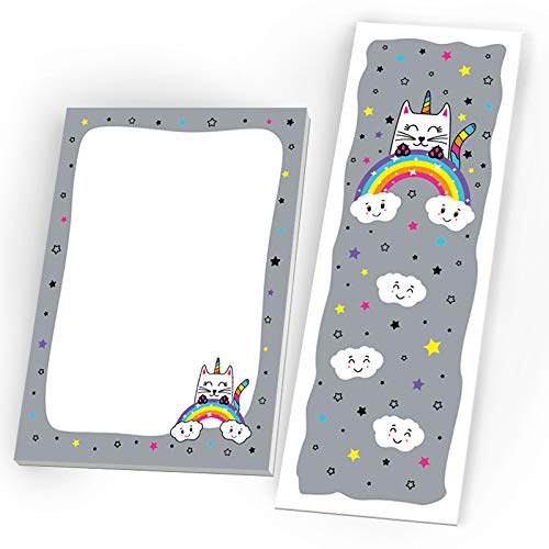 JuNa-Experten Mitgebsel Set aus 12 Lesezeichen + 12 Mini-Notizblöcke Einhorn-Katze/Geschenk für Kindergeburtstag Geburtstag Mädchen Kinder Party-Zubehör Giveaways JuNa-Experten Mitgebsel Set aus 12 Lesezeichen + 12 Mini-Notizblöcke Einhorn-Katze/Geschenk für Kindergeburtstag Geburtstag Mädchen Kinder Party-Zubehör Giveaways von JuNa-Experten