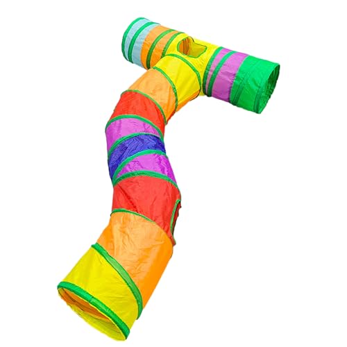 Cat Tunnel Toy, Interactive Kitten House, Peek Hole Design, Built-In Hanging Ball, Colorful Foldable Structure, Ideal for Indoor Pet Play and Small Breed Rabbit Entertainment Cat Tunnel Toy, Interactive Kitten House, Peek Hole Design, Built-In Hanging Ball, Colorful Foldable Structure, Ideal for Indoor Pet Play and Small Breed Rabbit Entertainment von Jubepk
