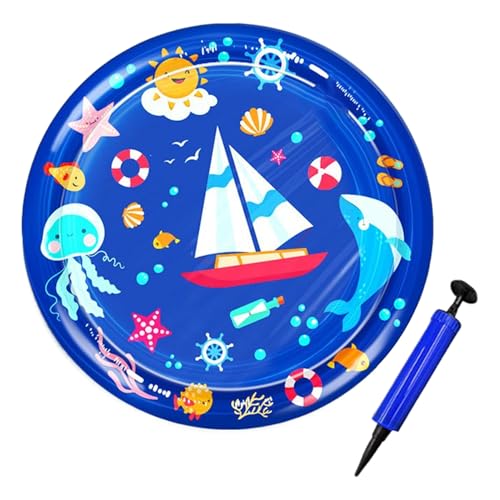 Dog Water Play, Pet Splash Pad, 39.37 Inches, Cooling Mat, Outdoor Water Cushion, Interactive Sprinkler, for Dogs and Puppies for Pool, Backyard, Playground, Garden, Lawn, Indoors Dog Water Play, Pet Splash Pad, 39.37 Inches, Cooling Mat, Outdoor Water Cushion, Interactive Sprinkler, for Dogs and Puppies for Pool, Backyard, Playground, Garden, Lawn, Indoors von Jubepk