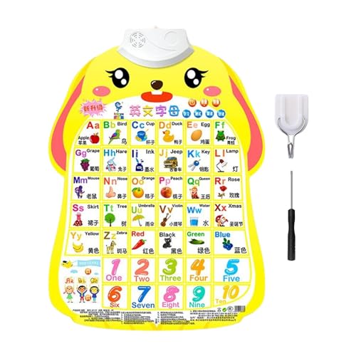 Educational Wall Chart, Alphabet Chart, Interactive Fruit and Vegetable Number, Sound-Enabled Educational Poster, Fun Toddler Learning Toy Ideal for Kids Aged 1 to 6 Years Old Educational Wall Chart, Alphabet Chart, Interactive Fruit and Vegetable Number, Sound-Enabled Educational Poster, Fun Toddler Learning Toy Ideal for Kids Aged 1 to 6 Years Old von Jubepk