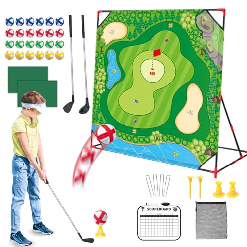 Jubepk Chip and Stick Golf Game, Indoor Outdoor Hitting Mat, Swing Training Sports Toy, Putting Practice Sticky Target Pad, Golf Challenge Set, for Kids, Adults, Backyard, Lawn, Garden Jubepk Chip and Stick Golf Game, Indoor Outdoor Hitting Mat, Swing Training Sports Toy, Putting Practice Sticky Target Pad, Golf Challenge Set, for Kids, Adults, Backyard, Lawn, Garden von Jubepk