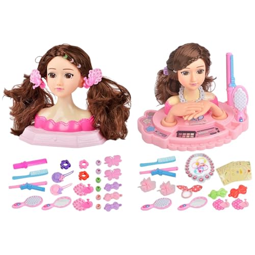 Jubepk Kids Doll Head, Doll Hair Styling, Hairdressing Kit, Dolls Head Kit, Hairdressing Kit with Doll Head for Kids, Ideal for Birthday, Thanksgiving, Holidays, Or Childrens Gifting Jubepk Kids Doll Head, Doll Hair Styling, Hairdressing Kit, Dolls Head Kit, Hairdressing Kit with Doll Head for Kids, Ideal for Birthday, Thanksgiving, Holidays, Or Childrens Gifting von Jubepk