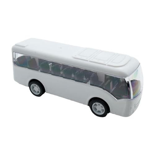 Jubepk Pullback Bus, Friction Powered Car Toys, Inertial Metal Vehicles, Sturdy Construction, Kid-Friendly Design, for Ages 3-5, 3.54x1.02x1.06in Ideal for Indoor Play and Birthday Gift von Jubepk