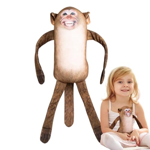 Jubepk Stuffed Monkey Plush, Mouth Open Stuffed Animal, Soft Snuggle Stuffy, Adorable Hugging Pillow, Fun Prank Prop, Cute Nursery Decor 9.84x3.94 inches for Birthday Holiday Jubepk Stuffed Monkey Plush, Mouth Open Stuffed Animal, Soft Snuggle Stuffy, Adorable Hugging Pillow, Fun Prank Prop, Cute Nursery Decor 9.84x3.94 inches for Birthday Holiday von Jubepk