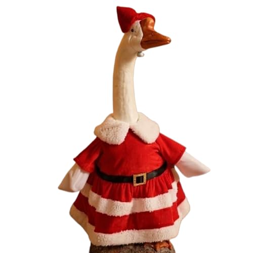 Jubepk Verkleidung Für Weihnachtsgänse, 58 cm Festliche Gänse Kostüme, Zubehör Für Feiertags Party Tür Garten Yard Patio Frühling Thanksgiving Hochzeit Deko von Jubepk