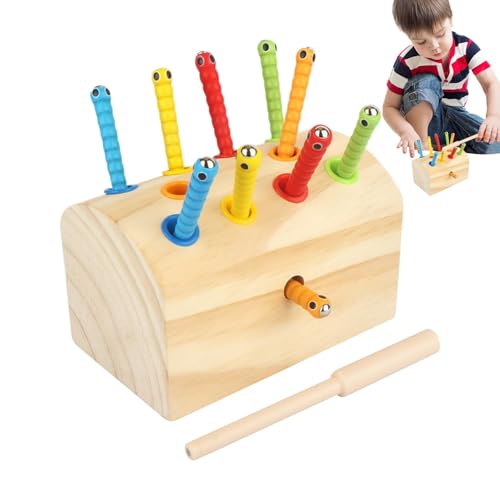 Jubepk Wooden Sorting Toy, Worm Catching Toy, Fine Motor Toys, Preschool Learning Toys, Cute Wooden Sorting Toy for Preschoolers, Designed to Enhance Fine Motor Skills and Learning Jubepk Wooden Sorting Toy, Worm Catching Toy, Fine Motor Toys, Preschool Learning Toys, Cute Wooden Sorting Toy for Preschoolers, Designed to Enhance Fine Motor Skills and Learning von Jubepk