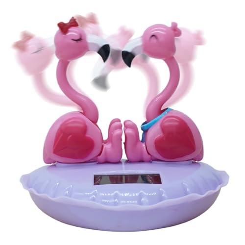 Solarbetriebenes Tanzende Figuren, solarbetriebenes Tanzspielzeug, Armaturenbrett, Wackelkopf, Flamingo, solarbetriebenes Flamingo-Spielzeug, 12 x 10 cm, Flamingo-Wackelkopf, Desktop-Dekoration für Solarbetriebenes Tanzende Figuren, solarbetriebenes Tanzspielzeug, Armaturenbrett, Wackelkopf, Flamingo, solarbetriebenes Flamingo-Spielzeug, 12 x 10 cm, Flamingo-Wackelkopf, Desktop-Dekoration für von Jubepk