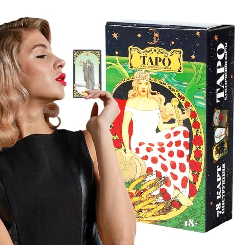 Jubepk Waite Tarot-Deck für Wahrsagerei | Russische Version Tarotkarten mit Bedienungsanleitung | Standard-Tarot-Deck für Freunde Versammlung und Wahrsagung, Tarotkarten mit Handbuch Jubepk Waite Tarot-Deck für Wahrsagerei | Russische Version Tarotkarten mit Bedienungsanleitung | Standard-Tarot-Deck für Freunde Versammlung und Wahrsagung, Tarotkarten mit Handbuch von Jubepk