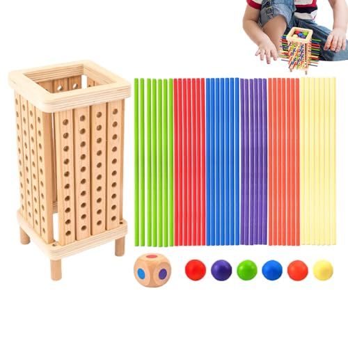 Jubepk Würfelspielset Aus | Klassisches Würfelspiel Mit Stäbchen | Familienfreundliches Würfelspiel | Handgefertigtes Würfelspiel Aus | Spiel Holzstäbchen Stapelspiel Lernspielzeug Vorschulspielzeu Jubepk Würfelspielset Aus | Klassisches Würfelspiel Mit Stäbchen | Familienfreundliches Würfelspiel | Handgefertigtes Würfelspiel Aus | Spiel Holzstäbchen Stapelspiel Lernspielzeug Vorschulspielzeu von Jubepk