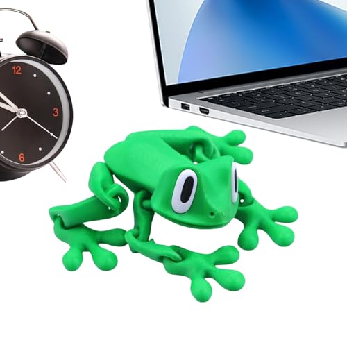 3D -gedruckte zappelige Tiere, realistische bewegliche gemeinsame Froschspielzeugmodell - Dekoration bewegliche Ornament für Schreibtisch Travel Party Display Sammlung Schulhäuser Mädchen Kinde 3D -gedruckte zappelige Tiere, realistische bewegliche gemeinsame Froschspielzeugmodell - Dekoration bewegliche Ornament für Schreibtisch Travel Party Display Sammlung Schulhäuser Mädchen Kinde von Jubilofex