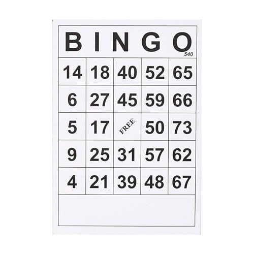 Bingo Cards Bulk | Klassisches Bingo-Spielset 60-PC, Lernspielzeug aus Partyartikeln für Partys für Reisen für Familienurlaub Feier Bingo Cards Bulk | Klassisches Bingo-Spielset 60-PC, Lernspielzeug aus Partyartikeln für Partys für Reisen für Familienurlaub Feier von Jubilofex