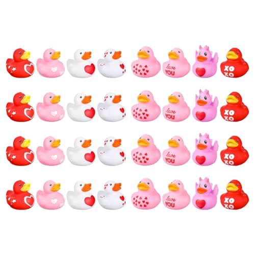 Entenvalentinstag aus Gummi – Entenspielzeug mit interessantem Design, Duschenten | Valentinstagsgeschenk für Bäder, niedliche Mini-Ente Entenvalentinstag aus Gummi – Entenspielzeug mit interessantem Design, Duschenten | Valentinstagsgeschenk für Bäder, niedliche Mini-Ente von Jubilofex