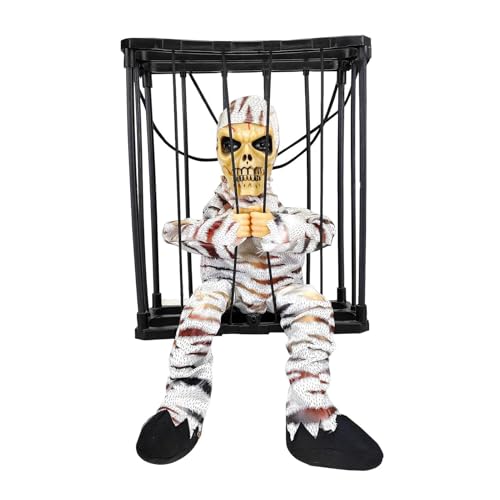 Halloween-Dekorationen – Bewegung aktiviert Ghoul, Aufhängung des schlechten Erscheinens | Piratenschädel Heulender Schädel Geist Innen Außen Gruselige Dekoration Horror Display Halloween-Dekorationen – Bewegung aktiviert Ghoul, Aufhängung des schlechten Erscheinens | Piratenschädel Heulender Schädel Geist Innen Außen Gruselige Dekoration Horror Display von Jubilofex