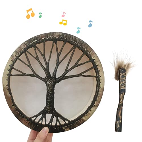 Handframelli Für Erwachsene - Manuelle Trommel, Handtrommeln Mit Retro Kinderbaum-Design, Vintage Trommel Mit Geburtstagsgeschenk Von Kleine Hand Trommeln, Dekorationen Handframelli Für Erwachsene - Manuelle Trommel, Handtrommeln Mit Retro Kinderbaum-Design, Vintage Trommel Mit Geburtstagsgeschenk Von Kleine Hand Trommeln, Dekorationen von Jubilofex