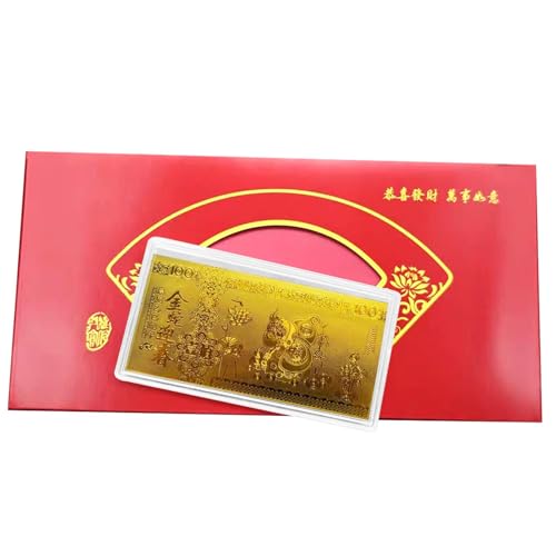 Jubilofex 2025 Jahr der Snake Banknote - Goldfolie sammelbare Banknoten Gedenkbanknote | Dekorative Lucky Banknote Compact Keepsake Banknote für neues Jahr von Jubilofex