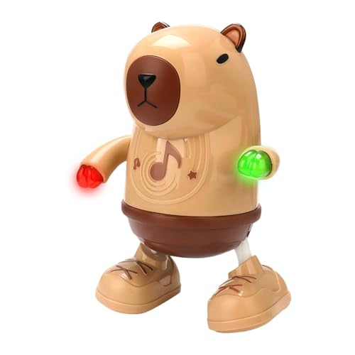 Jubilofex Capybara Tanzspielzeug - Musikspielzeug | Interaktive Elektrische Cartoon-Tier-Tanzpuppe, Batteriebetriebenes Vibrierendes Capybara Mit Lichtern Und Geräuschen, Leuchtendes Lernspielzeug Jubilofex Capybara Tanzspielzeug - Musikspielzeug | Interaktive Elektrische Cartoon-Tier-Tanzpuppe, Batteriebetriebenes Vibrierendes Capybara Mit Lichtern Und Geräuschen, Leuchtendes Lernspielzeug von Jubilofex