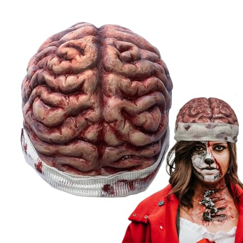 Jubilofex Gehirnmütze | Gehirnmütze – Design 3D realistisch Horror Zubehör Cosplay Kostüm Party Kostüm Geburtstag für Männer Frauen Erwachsene Spukhaus Jubilofex Gehirnmütze | Gehirnmütze – Design 3D realistisch Horror Zubehör Cosplay Kostüm Party Kostüm Geburtstag für Männer Frauen Erwachsene Spukhaus von Jubilofex
