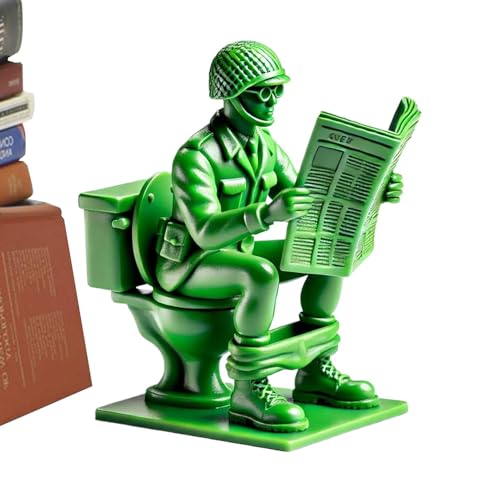 Jubilofex Green Soldier Toy - Klassiker interaktiver Streich Soldat Männer - Charaktermodell -Ornamente, Cartoon -Figurenmodell für Fans, Kinder, Erwachsene, Wohnkultur von Jubilofex