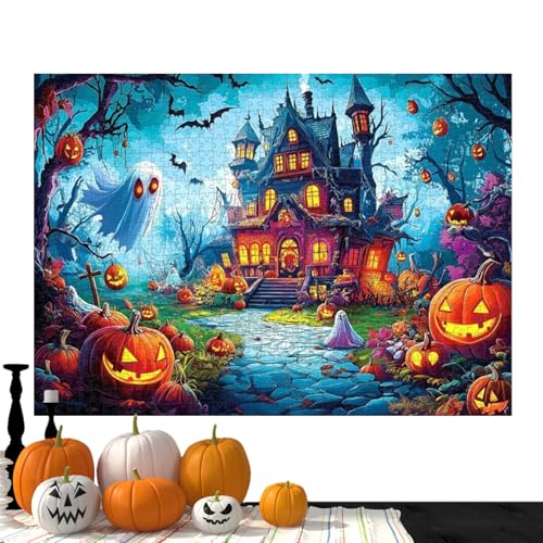 Jubilofex Halloween Puzzle 1000 Teile | Grusel Villa Geisterhaus Puzzle | Familienaktivität Spiel für Kinder Jugendliche Erwachsene | Herbst Feiertag Deko Thanksgiving Party Jubilofex Halloween Puzzle 1000 Teile | Grusel Villa Geisterhaus Puzzle | Familienaktivität Spiel für Kinder Jugendliche Erwachsene | Herbst Feiertag Deko Thanksgiving Party von Jubilofex
