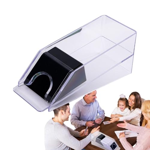 Jubilofex Kartenschuh | Blackjacks Dealing Shoe 4/6-Deck, wiederverwendbar Verbessern Sie mühelos Ihre Spielabende unserem 4/6-Deck-Kartenhändler. Dieses von Jubilofex
