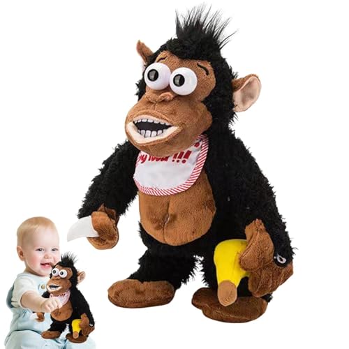 Jubilofex Orang -outan Spielzeug - Gorilla Isst Bananenspielzeug, Affenspielzeug | Sensorisches Stressspielzeug, Elektrisches Magnetisches Spielzeug Für Zuhause, Auto, Desktop Jubilofex Orang -outan Spielzeug - Gorilla Isst Bananenspielzeug, Affenspielzeug | Sensorisches Stressspielzeug, Elektrisches Magnetisches Spielzeug Für Zuhause, Auto, Desktop von Jubilofex