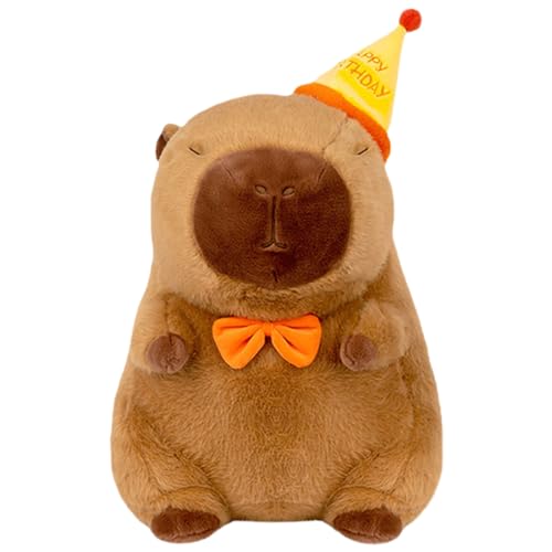 Jubilofex Plüschgefüllte Tiere - Plüsch Tiergeburtstag Capybara Spielzeug | Schlafenszeit beruhigende Begleitausstellung Dekoration mit für Mädchen Teenager Freunde Familie Familie von Jubilofex