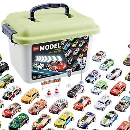 Jubilofex Rennwagen, Mini -Pullback -Autos | STEM Model Car Model Cars 1:64 Skala -Reibungsantrieb Legierung Autos für Mädchen Geburtstagsgeschenk von Jubilofex