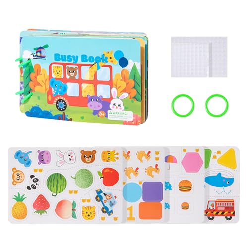Jubilofex Ruhiges Spielzeugbuch, sensorisches Buchspielzeug, Cartoon-Upgrade für beschäftigte Aktivitäten, pädagogisches Lernspiel, Mathematik-Lernspiel, interaktive Spiele Jubilofex Ruhiges Spielzeugbuch, sensorisches Buchspielzeug, Cartoon-Upgrade für beschäftigte Aktivitäten, pädagogisches Lernspiel, Mathematik-Lernspiel, interaktive Spiele von Jubilofex