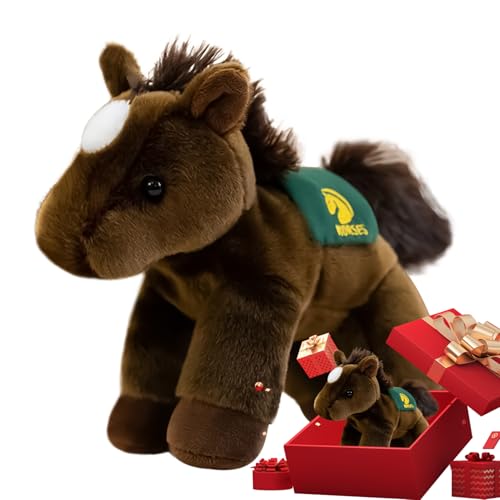 Jubilofex Stofftier | 2026 Sammlerpuppe, entzückende Soft Horse Toy Stoffed Puppe - Für Kinderfreunde Familiensammler Halloween Weihnachten, Valentines Geburtstag von Jubilofex