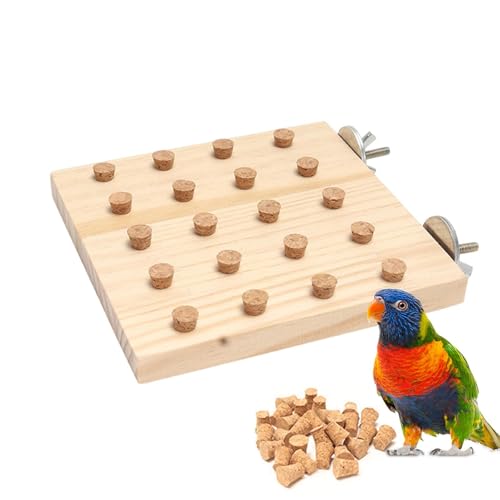 Jubilofex Vogelanreicherung Spielzeug | -Block -Wear -resistente Papageien -Puzzlespielzeug - Robustes Kleintier -Aktivitätsspiel -Holzbrett Für Sardellenanbringung Jubilofex Vogelanreicherung Spielzeug | -Block -Wear -resistente Papageien -Puzzlespielzeug - Robustes Kleintier -Aktivitätsspiel -Holzbrett Für Sardellenanbringung von Jubilofex