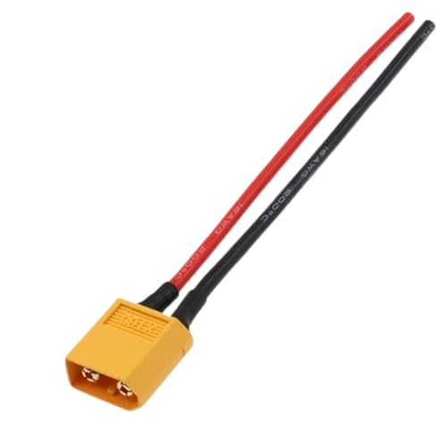 Jubilofex XT60 Verbindungskabel - weiblicher männlicher Draht, Batterieadapterkabel | Verlängerungsleitung des RC Lipoo Drohne ESC für die Stromversorgung für Auto FPV DIY -Pakete Jubilofex XT60 Verbindungskabel - weiblicher männlicher Draht, Batterieadapterkabel | Verlängerungsleitung des RC Lipoo Drohne ESC für die Stromversorgung für Auto FPV DIY -Pakete von Jubilofex