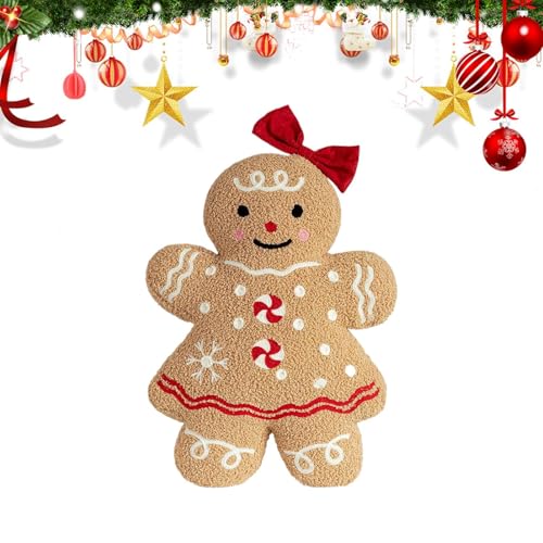 Lebkuchenmann Plüsch - süßes Weihnachtsspielzeug, weicher Urlaubsdekoration | Festliches Weihnachts -Puppen -Ornament, entzückendes -Geschenk für Kinder, Winterparty Home Schlafzimmer Dekorati Lebkuchenmann Plüsch - süßes Weihnachtsspielzeug, weicher Urlaubsdekoration | Festliches Weihnachts -Puppen -Ornament, entzückendes -Geschenk für Kinder, Winterparty Home Schlafzimmer Dekorati von Jubilofex